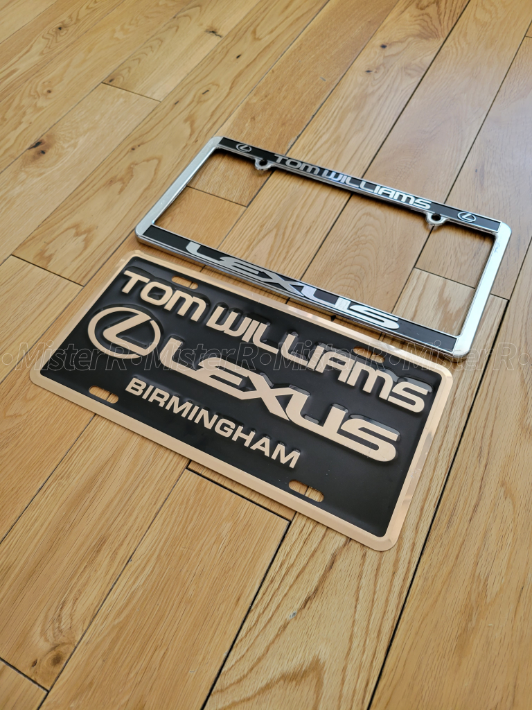 Tom Williams LEXUS - License Plate + Frame - Birmingham, Alabama - Dealer Issued
