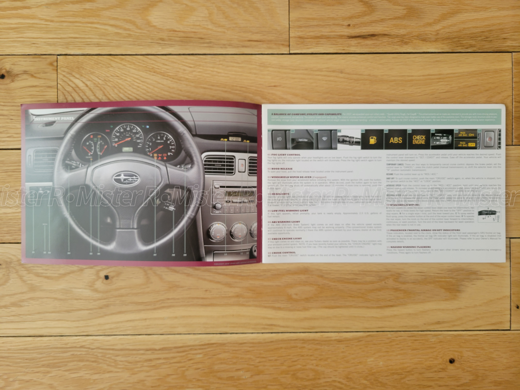 2007 Subaru Forester - Owner's Manual w/ Case & Extras - Original Equipment - #MSA5M0703A