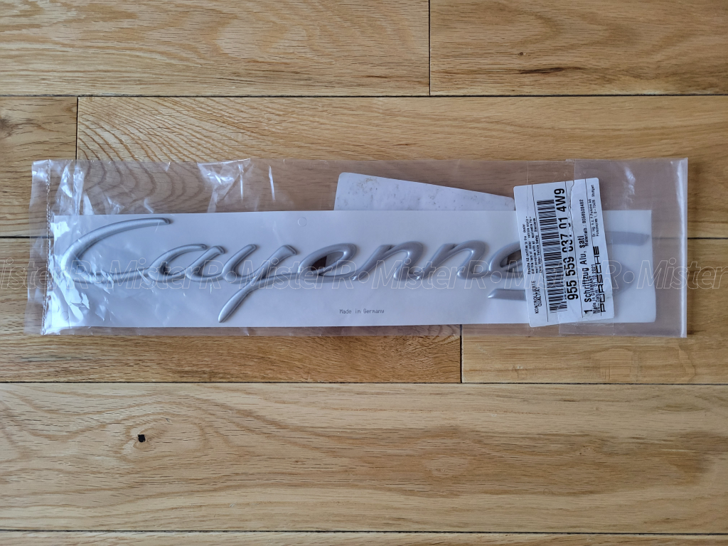 Porsche - Cayenne S Trunk/Decklid Rear Hatch Emblem - Genuine OE - #955559037014W9