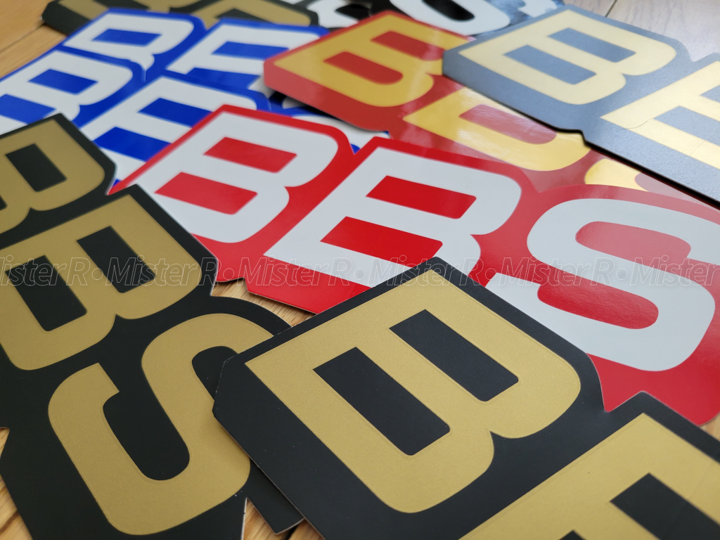 BBS Wheels - Logo Decals - Set of 2 Vinyl Stickers