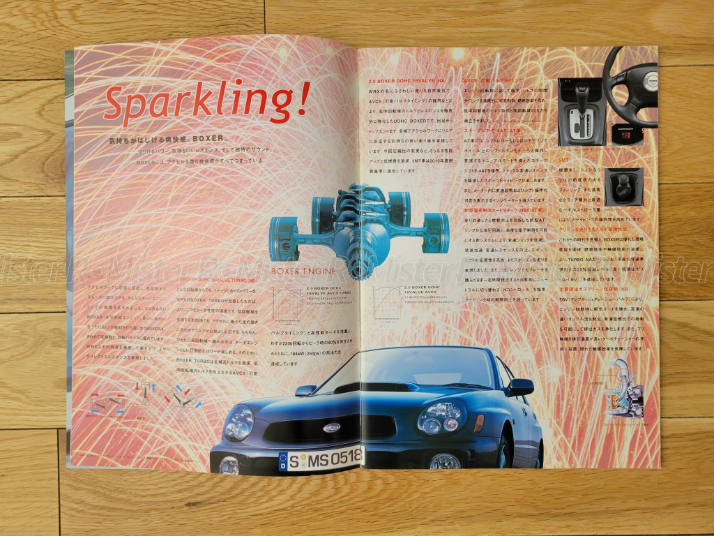 Subaru Impreza WRX - Original 2001 "Bug Eye" STi JDM Sales Brochure/Catalog