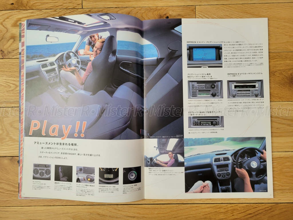 Subaru Impreza WRX - Original 2001 "Bug Eye" STi JDM Sales Brochure/Catalog