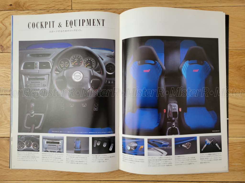 Subaru Impreza WRX - Original 2001 "Bug Eye" STi JDM Sales Brochure/Catalog