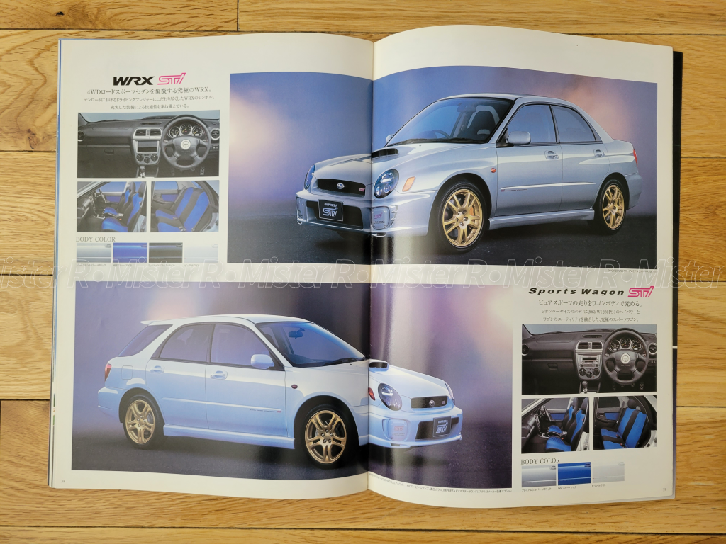 Subaru Impreza WRX - Original 2001 "Bug Eye" STi JDM Sales Brochure/Catalog