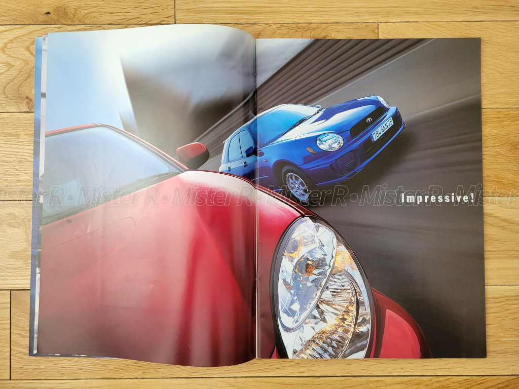 Subaru Impreza WRX - Original 2001 "Bug Eye" STi JDM Sales Brochure/Catalog