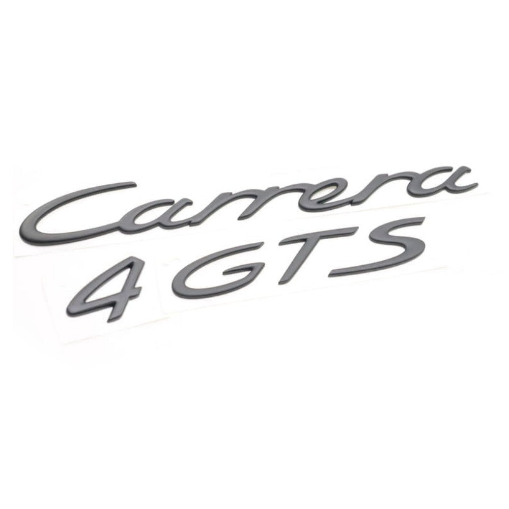 Porsche 911 997 • Carrera 4 GTS Script Rear Emblem • Black • #997559037074