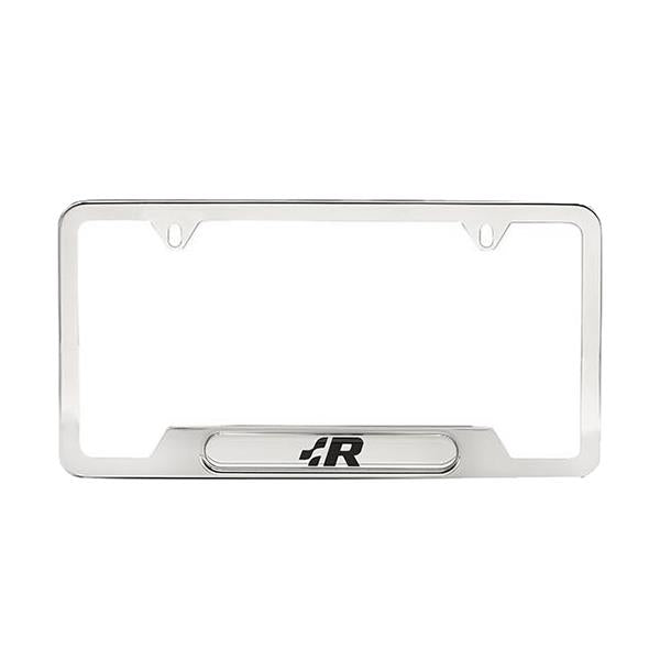 Volkswagen - Heritage R License Plate Frame -Polished Stainless Steel - VW OE - DRG9129