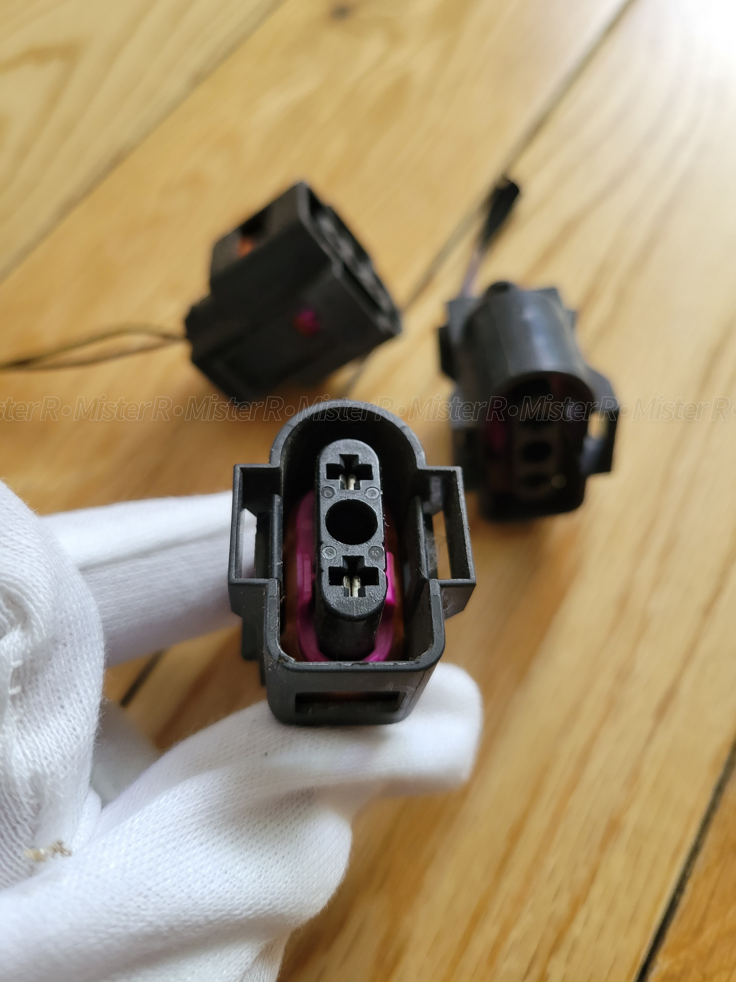 Audi/Volkswagen/Porsche 2-Pin Connector Pigtail Harness - Used OE - #1J0973202