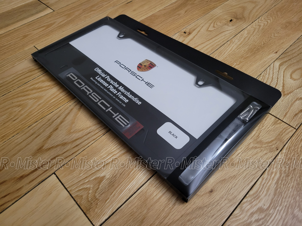 Porsche - Matte Black License Plate Frame - Genuine OE - #PNA70200500