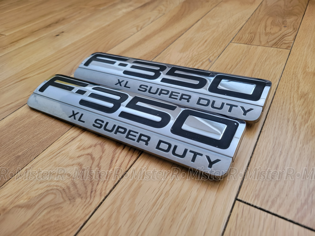 Ford F-350 XL Super Duty - Front Fender Emblem Badge Set - Used OE - #5C3416B114V