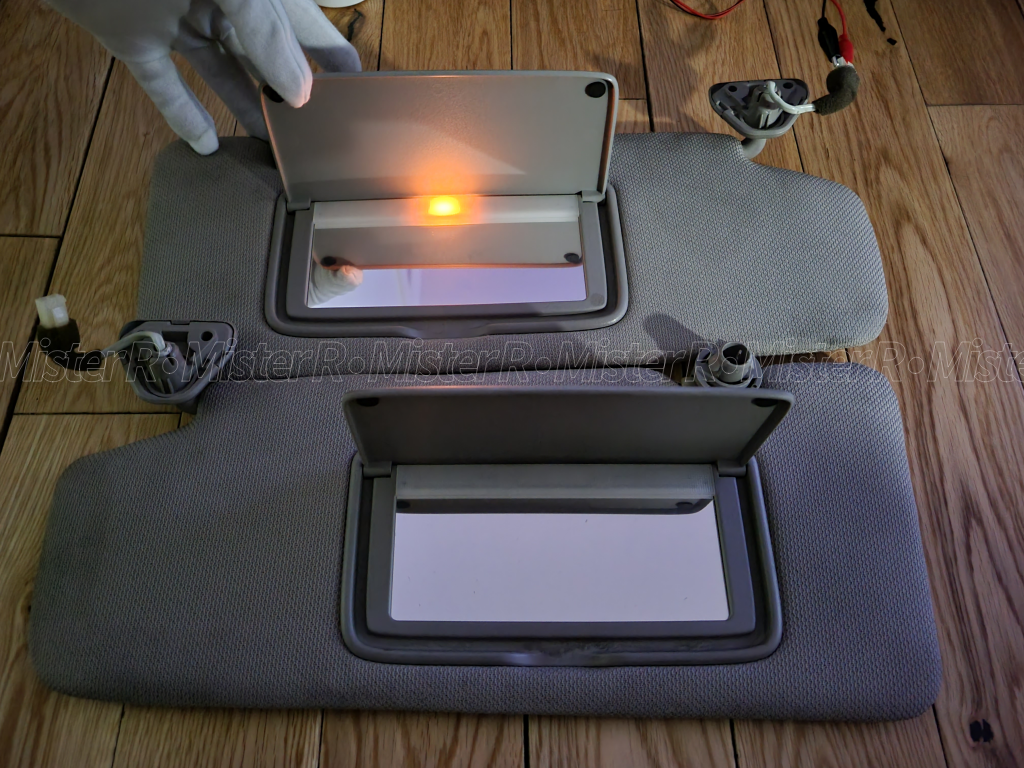 Nissan Z33 350Z - JDM Sun Visor Set - Grey Left/Right - Fairlady Z - #96400-CF51A + #96401-CF51A