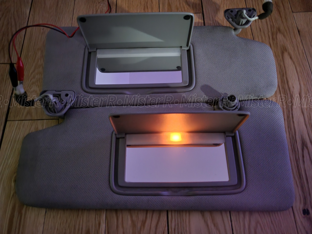 Nissan Z33 350Z - JDM Sun Visor Set - Grey Left/Right - Fairlady Z - #96400-CF51A + #96401-CF51A