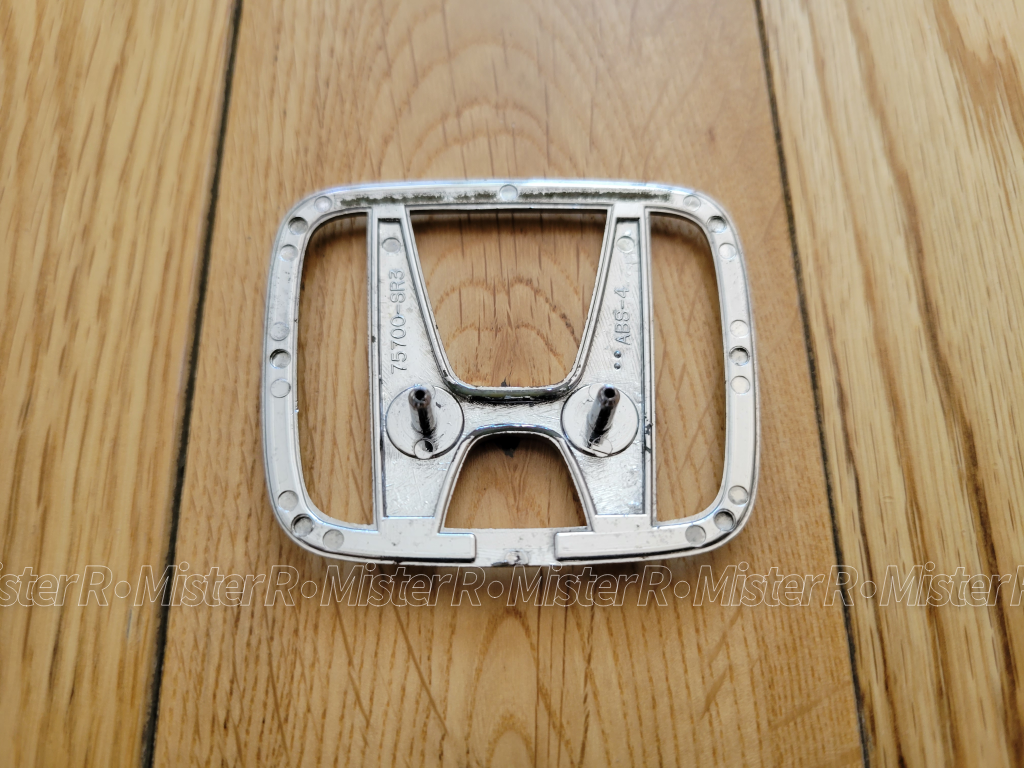 Honda Civic Front H Emblem - Center Hood Ornament - Used OE - #75700-SR3-000