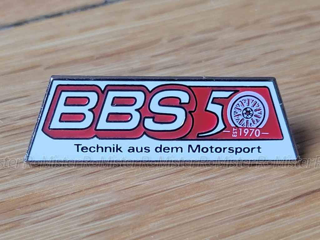 BBS Wheels - 50th Anniversary Lapel Pin - BBS USA 2020 Collectible Enamel Brooch