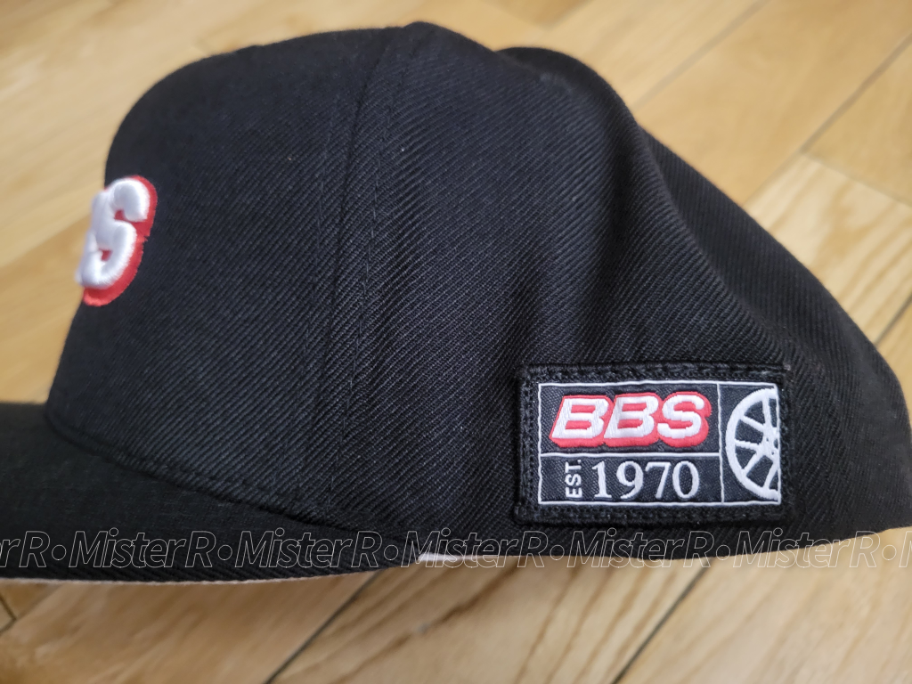 BBS Wheels USA - Black Adjustable Snapback Hat - Flat Bill Baseball Cap - BBS Motorsports