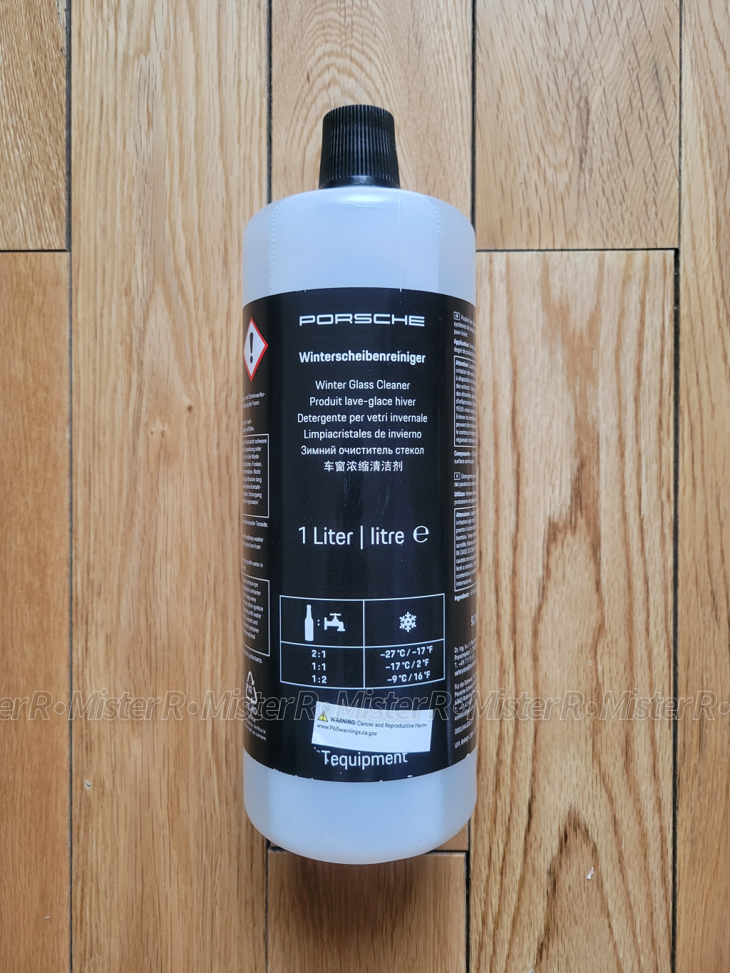 Porsche Windshield Washer Fluid Concentrate - Genuine OE - 1 Liter Bottle - #00004400227
