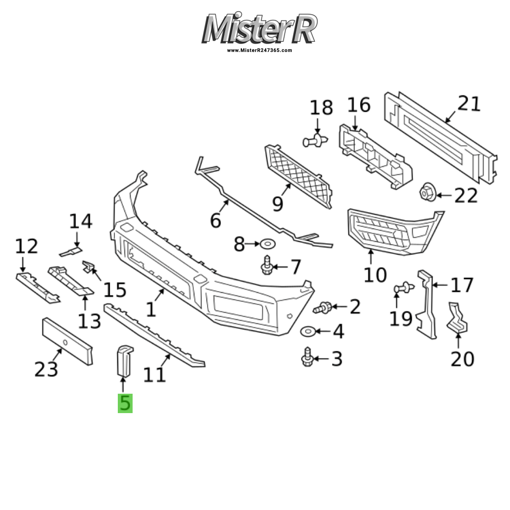 Mercedes-Benz G63 AMG - Jack Plug Cover Set - OE W463 - #A4638859501 #A4638859801