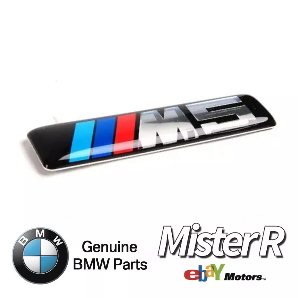 BMW - E60 M5 Fender Grille Emblems - Set of 2 - Left/Right Genuine OE #51137898311