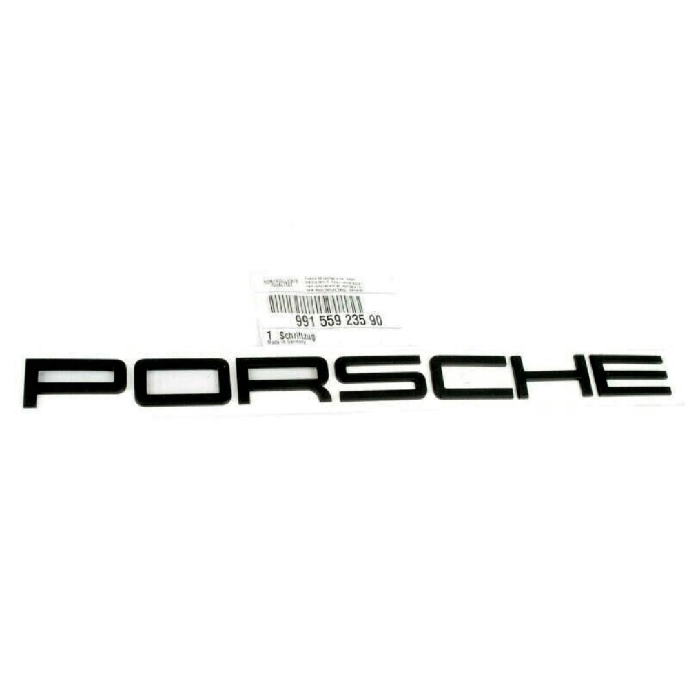 Porsche Text Emblem - Matte Black - 911 991 718 GTS Turbo GT3 GT4 - #99155923590