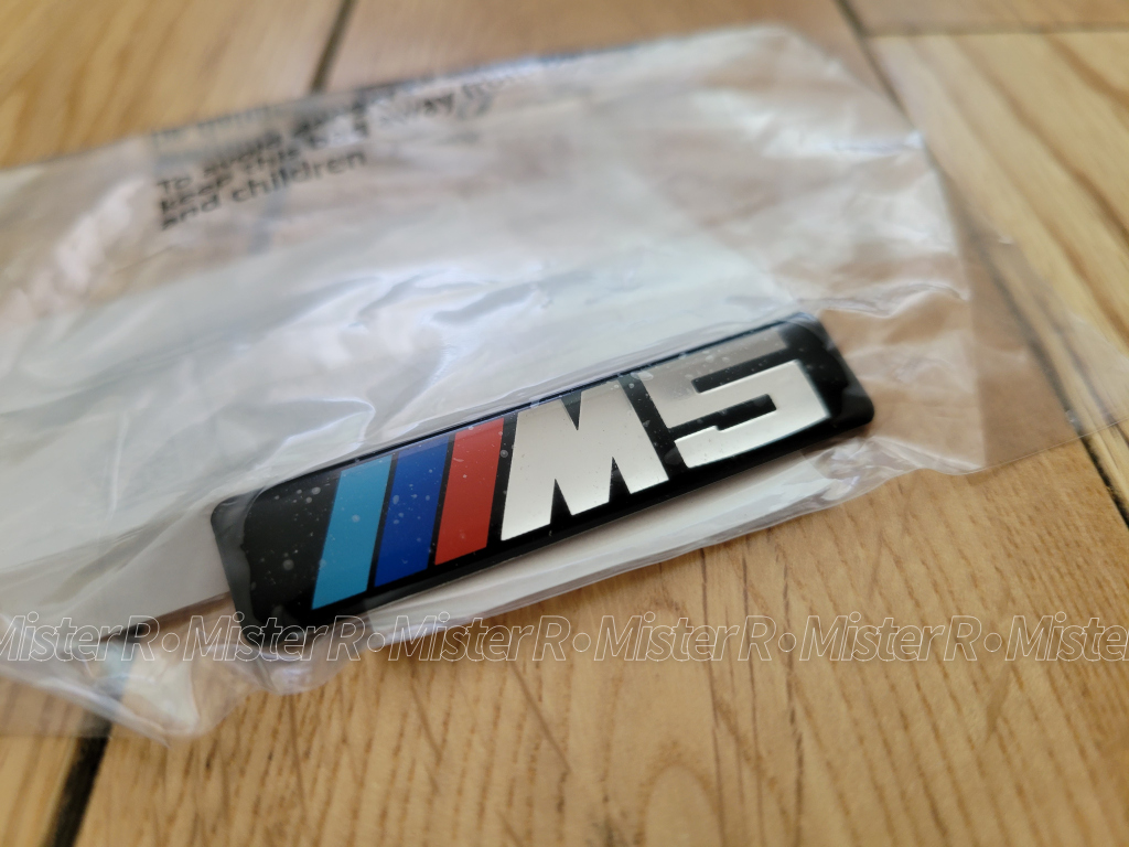 BMW - E60 M5 Fender Grille Emblems - Set of 2 - Left/Right Genuine OE #51137898311