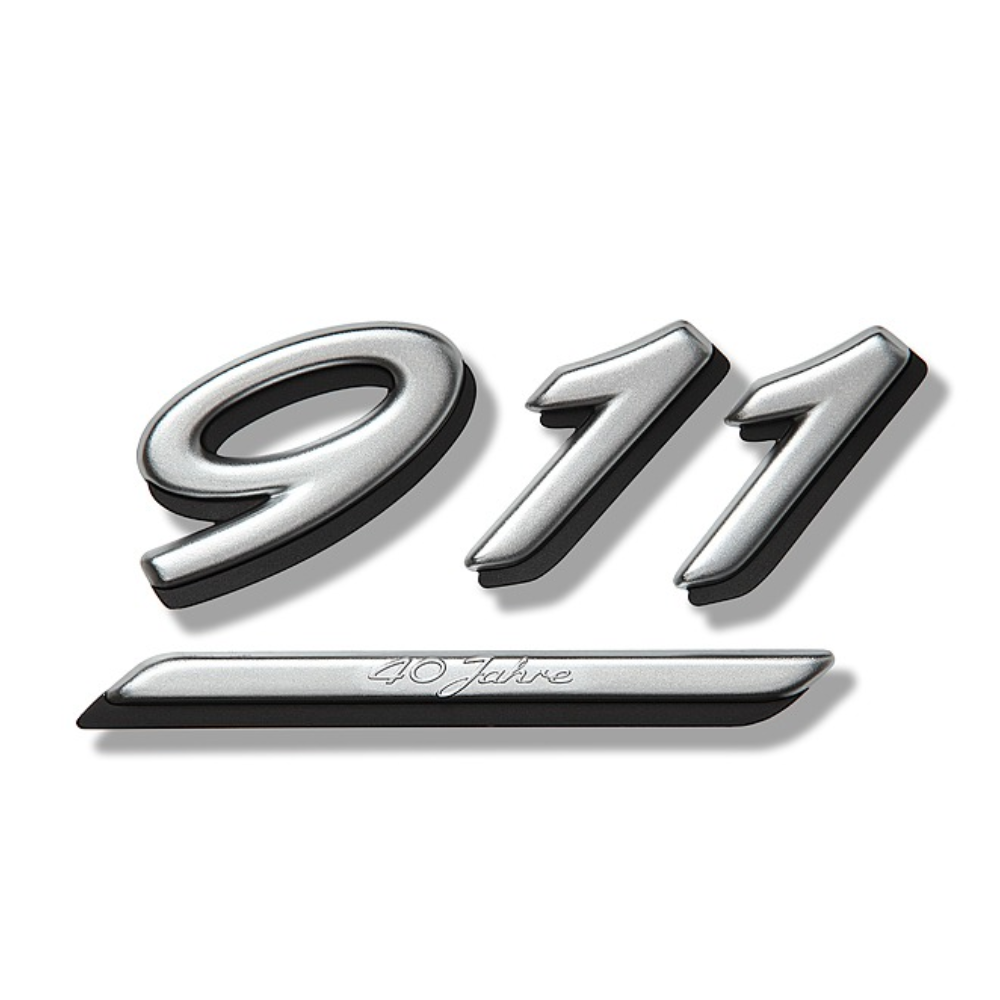 Porsche 996 Carrera 40 Jahre Emblem - Silver 40th Anniversary 911 - #99655923711