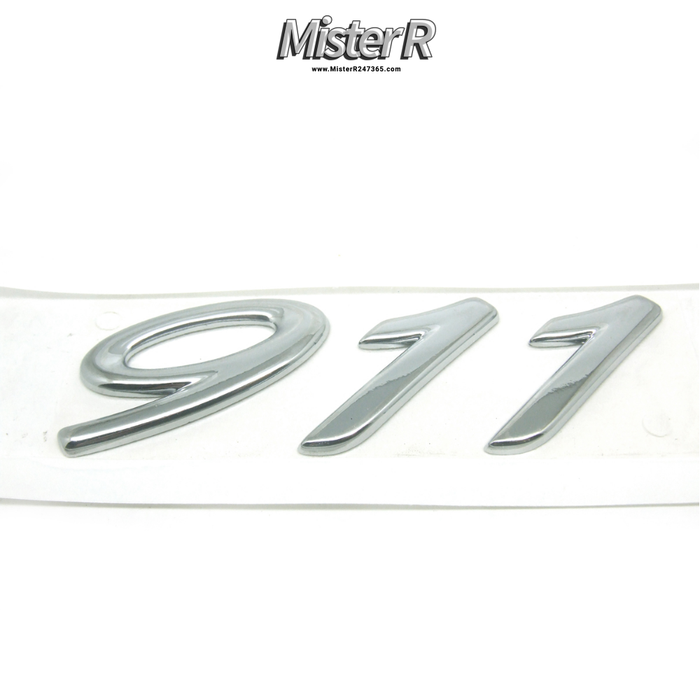 Porsche 996 Millennium Edition 911 Emblem - Chrome 2000 Silver Y2K #99655923711