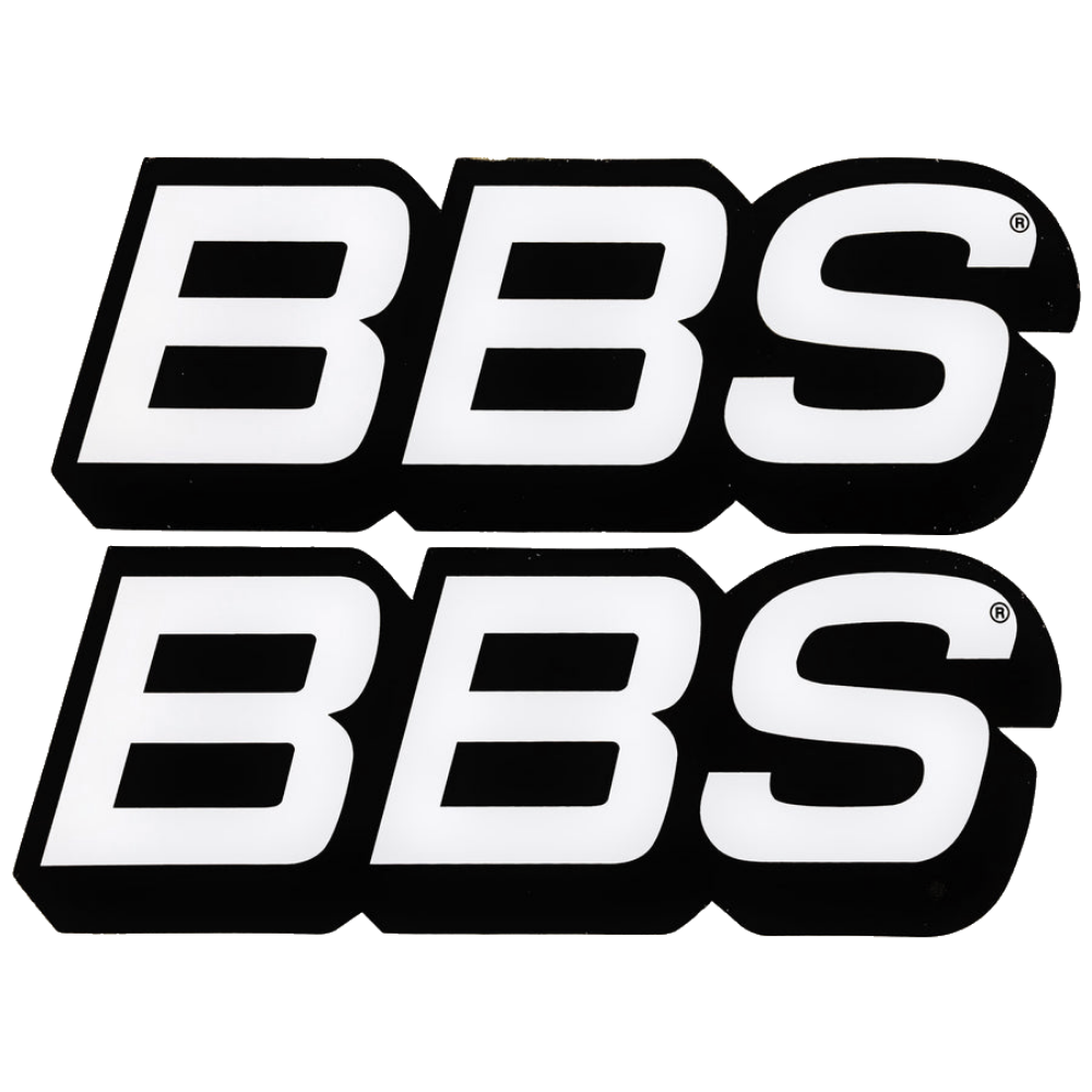 BBS Wheels - Logo Decals - Set of 2 Vinyl Stickers