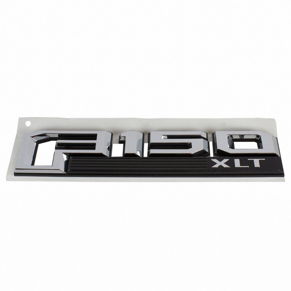 Ford F-150 XLT Right/Passenger Fender Emblem - New OE Chrome - #FL3Z16720C
