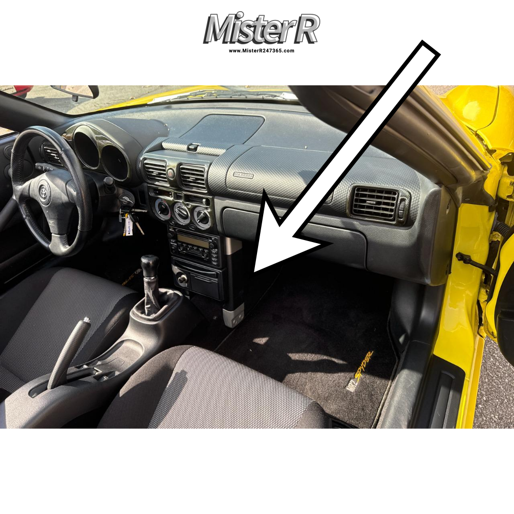 Toyota MR2 Spyder - Instrument Panel Brace Cover - W30 Dash Trim - #55394-17020 + #55346-17010