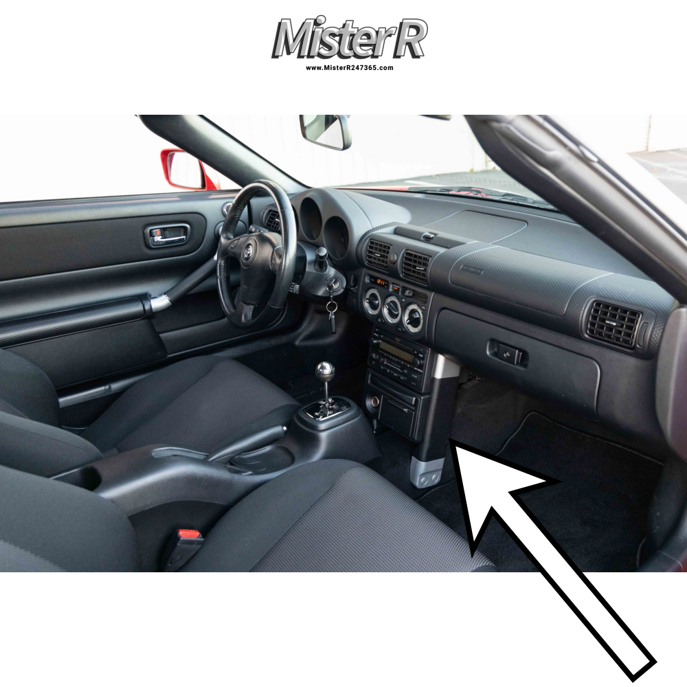 Toyota MR2 Spyder - Instrument Panel Brace Cover - W30 Dash Trim - #55394-17020 + #55346-17010