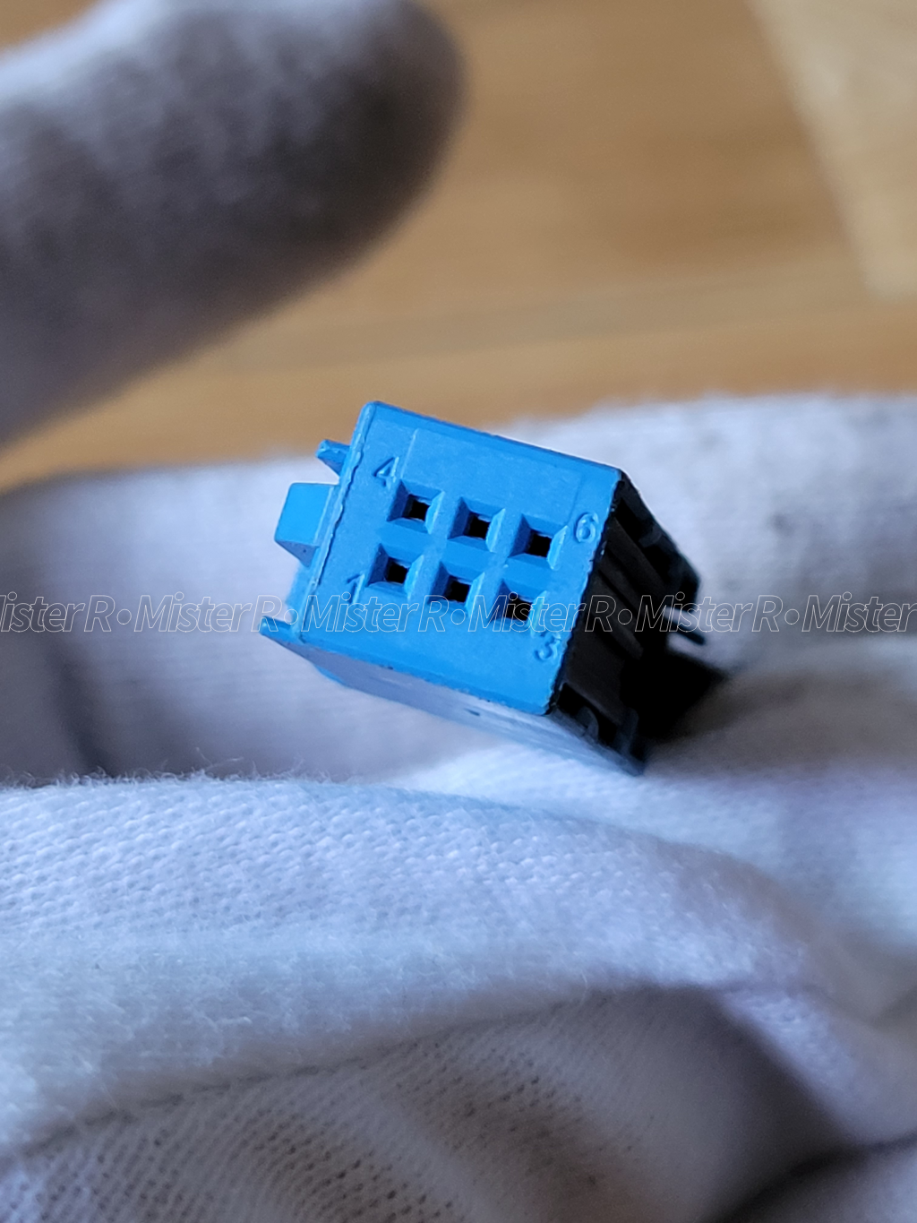 Audi/Volkswagen/Porsche 6-Pin Connector Pigtail Harness - Used OE Blue - #4D0971636D