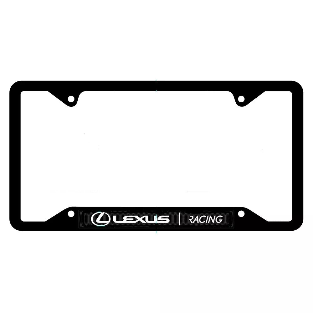 LEXUS Racing - Black Stainless Steel License Plate Frame - Genuine OE