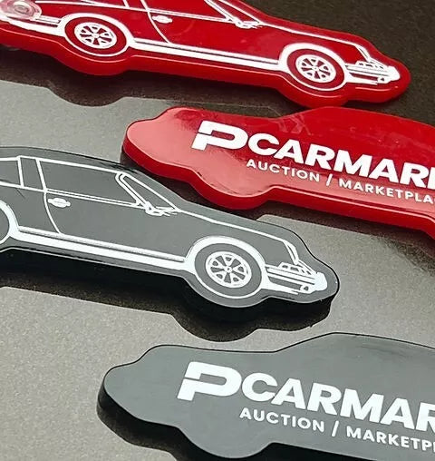 PCARMARKET - Porsche 911 Targa Keychain - Lifestyle Key Fob/Charm - PCar Market