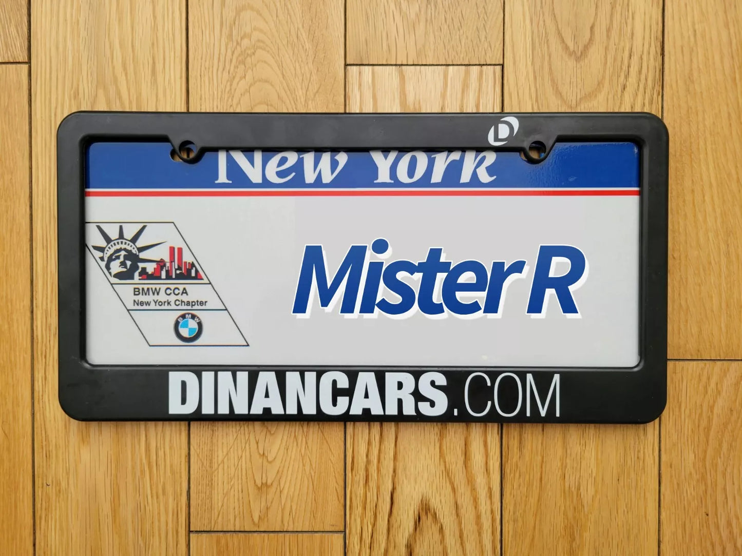 DINAN Brushed Stainless Steel License Plate Frame - Genuine Dinan Motorsports