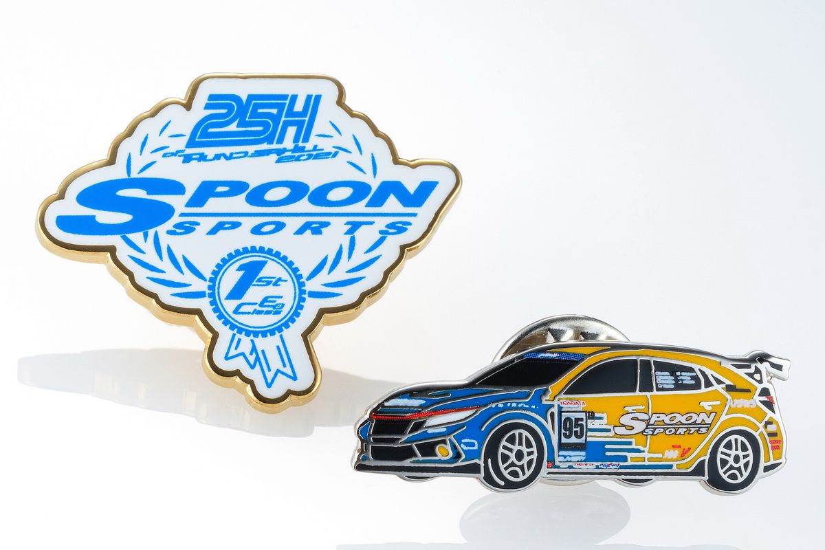 Spoon Sports - Thunderhill 25hr 2021 Commemorative Enamel Pin Set - Honda Racing