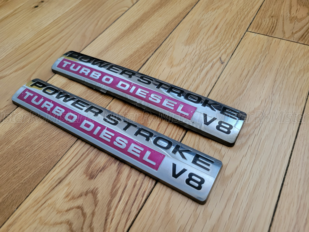 Ford Power Stroke Turbo Diesel V8 Emblem/Badge Set - F250 F350 - #5C34-16B114-AA