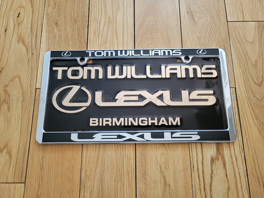 Tom Williams LEXUS - License Plate + Frame - Birmingham, Alabama - Dealer Issued