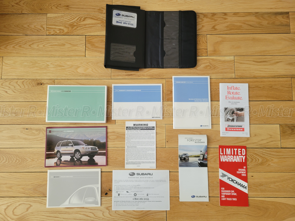 2007 Subaru Forester - Owner's Manual w/ Case & Extras - Original Equipment - #MSA5M0703A
