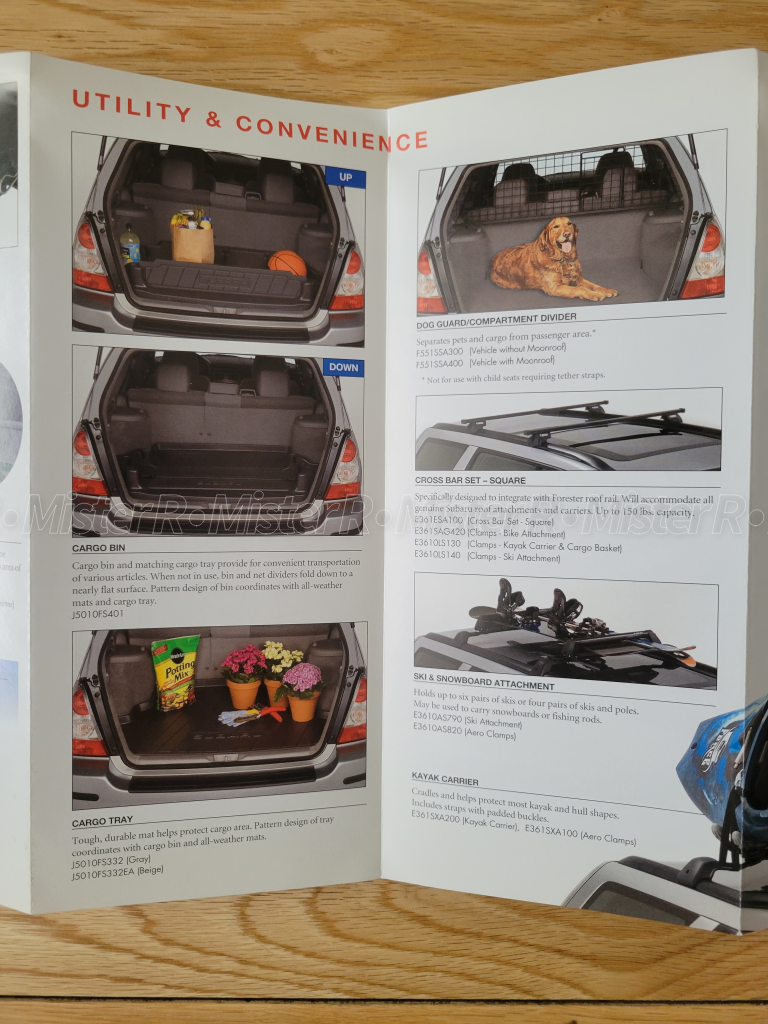 2007 Subaru Forester - Owner's Manual w/ Case & Extras - Original Equipment - #MSA5M0703A