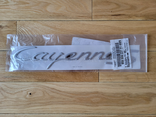 Porsche - Cayenne S Trunk/Decklid Rear Hatch Emblem - Genuine OE - #955559037014W9