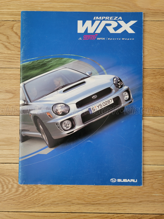 Subaru Impreza WRX - Original 2001 "Bug Eye" STi JDM Sales Brochure/Catalog
