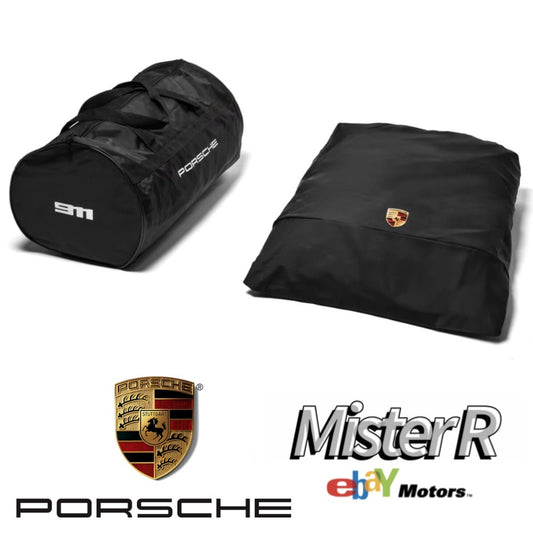 Porsche 992 GT3 RS • Black Outdoor Car Cover • 911 Genuine OE #992044012550