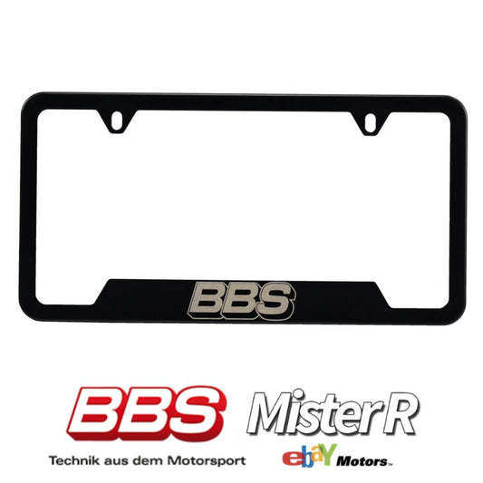 BBS • Black Stainless Steel License Plate Frame • BBS Wheels USA0