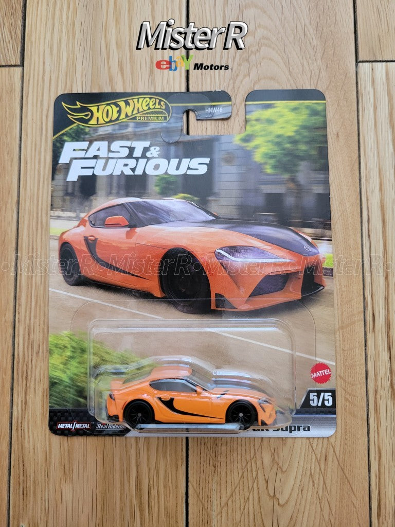 Hot Wheels Premium • 2021 Toyota GR Supra • 1:64 Fast & Furious #HNW46-JBM000