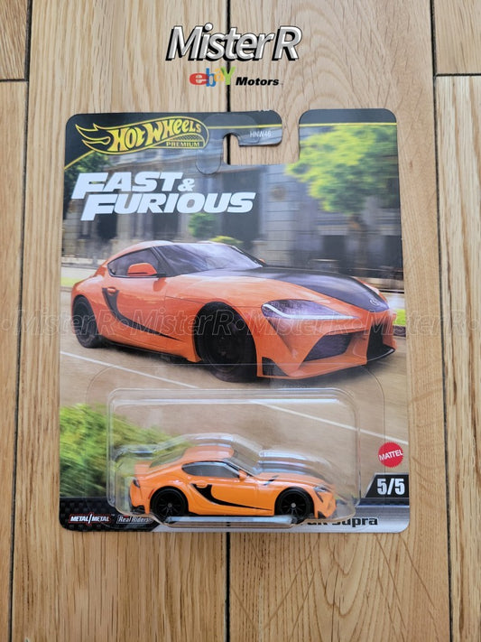 Hot Wheels Premium • 2021 Toyota GR Supra • 1:64 Fast & Furious #HNW46-JBM000