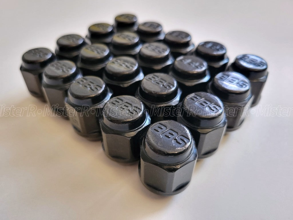 BBS Wheels • Debossed Standard Lug Nut Set • M12x1.5 • Genuine BBS • 20 Pieces3