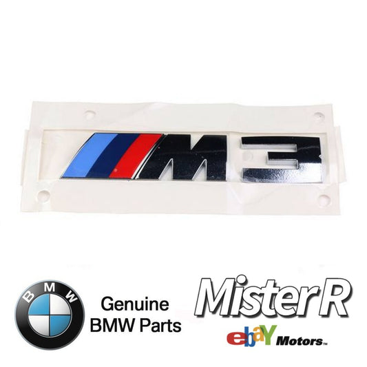 BMW F80 M3 • Rear Trunk Emblem • Genuine OE • S55 • 3 Series • #511480553360