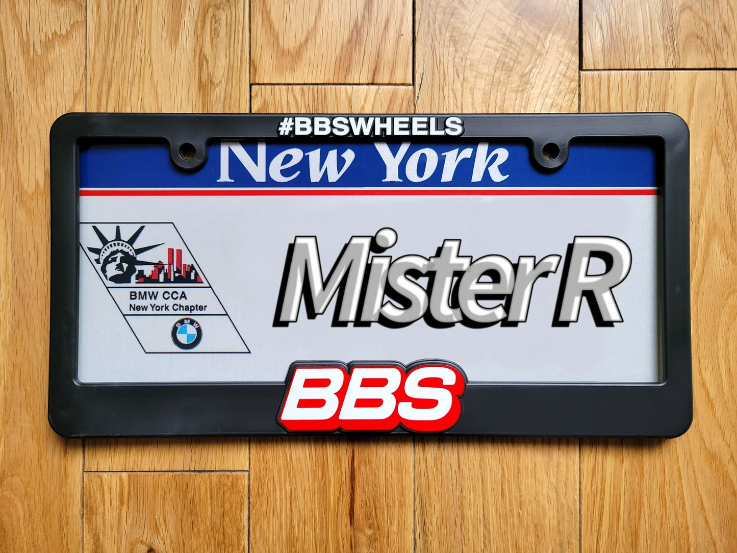 BBS • Black Plastic License Plate Frame • BBS Wheels USA7