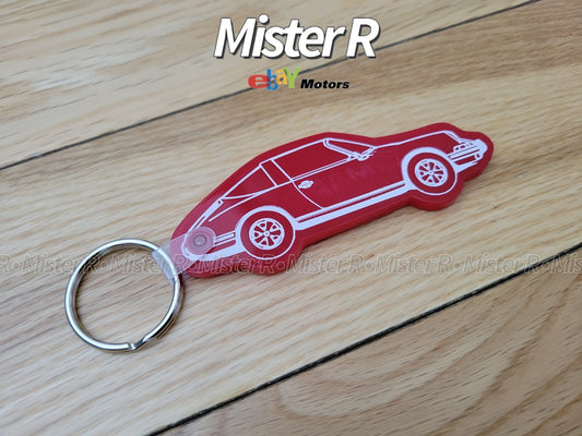 PCARMARKET • Porsche 911 Targa Keychain • Lifestyle Key Fob/Charm • PCar Market0