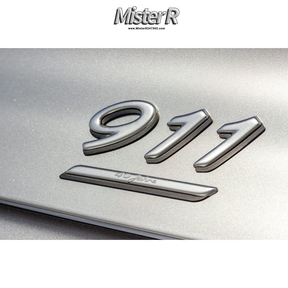 Porsche 996 Carrera 40 Jahre Emblem • Silver 40th Anniversary 911 #996559237111